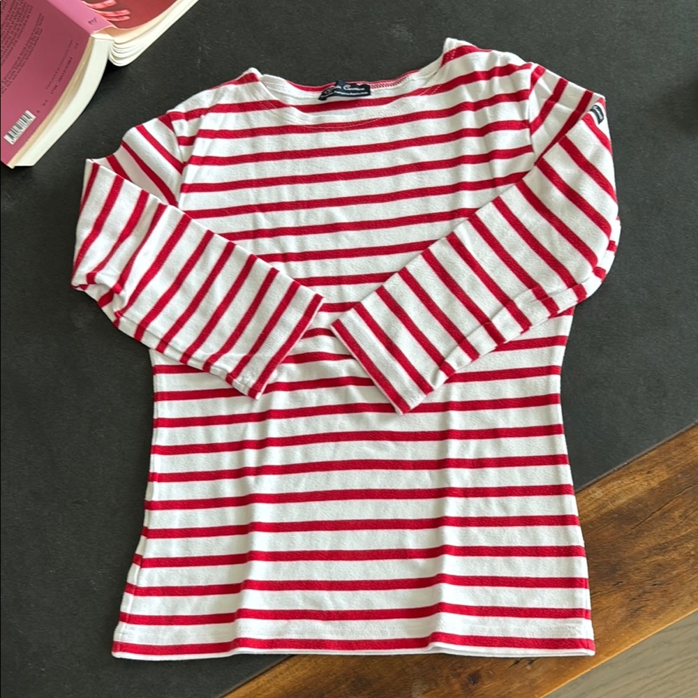 CAPTAIN CORSAIRE Striped Red and White Women's Top XS/S